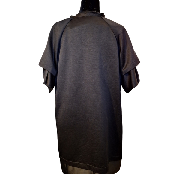 Simply Vera Vera Wang Black Satin Jacket Coat Women's Size XL - Picture 4 of 14